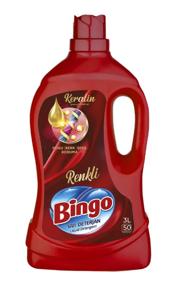 BİNGO SIVI DETERJAN 3 LT RENKLİ
